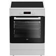 BEKO - cuisinière induction 72l 3 feux blanc - FSE68302MWC - vignette