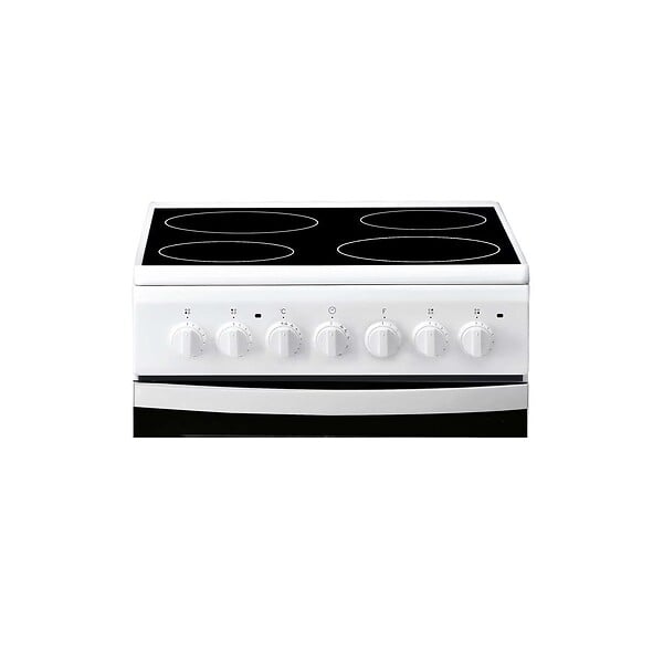 INDESIT - cuisinière vitrocéramique 59l 4 feux blanc - IS5V5PCWFR - large