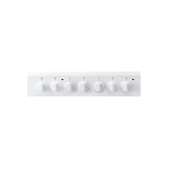 INDESIT - cuisinière vitrocéramique 59l 4 feux blanc - IS5V5PCWFR - large