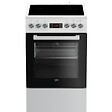 BEKO - Cuisinière Vitrocéramique 60l 4 Feux Blanc - FSE57302GWC - vignette