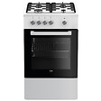 BEKO - cuisinière gaz 68l 4 feux blanc - FSG52000DWC - vignette