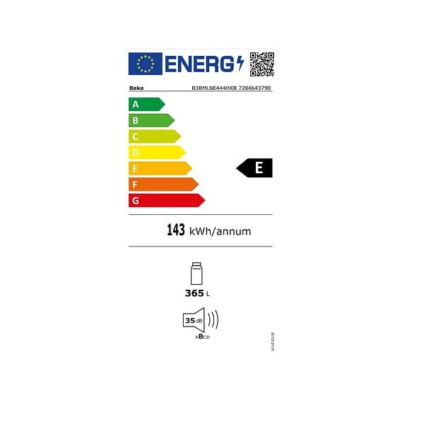 BEKO - Réfrigérateur 1 Porte 60cm 365l Nofrost - B3RMLNE444HXB - large