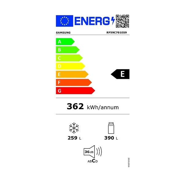 SAMSUNG - Réfrigérateur Américain 91cm 649l No Frost - RF59C701ES9 - large