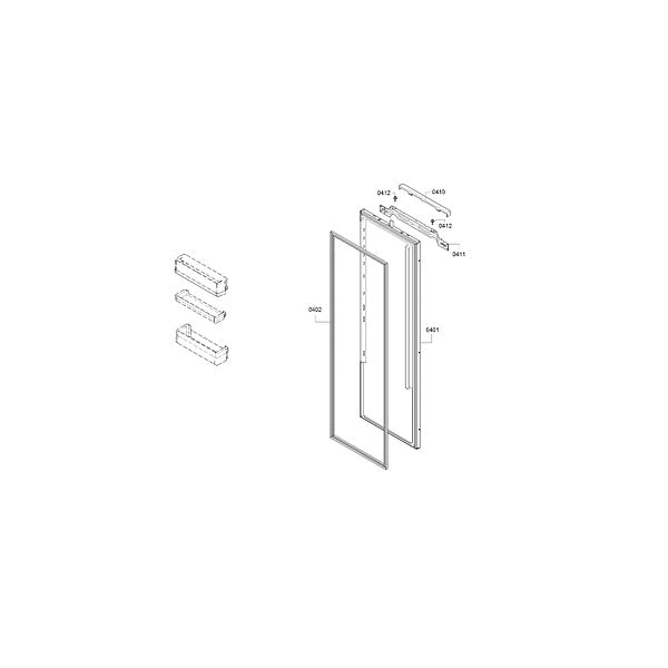 SIEMENS - réfrigérateur 1 porte intégrable à glissières 310l blanc - KI81RVFE0 - large