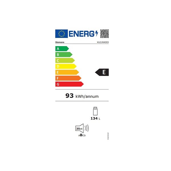 SIEMENS - Réfrigérateur 1 Porte Intégrable à Pantographe 134l - KU21RADE0 - large