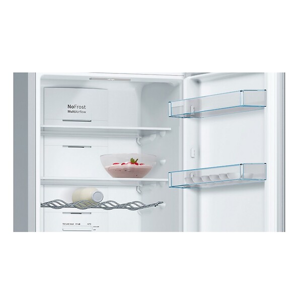 BOSCH - Réfrigérateur Combiné 60cm 324l Nofrost Inox - KGN36VLED - large