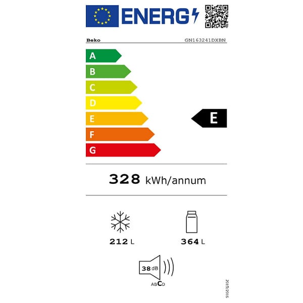 BEKO - Réfrigérateur Américain 91cm 576l No Frost - GN163241DXBN - large