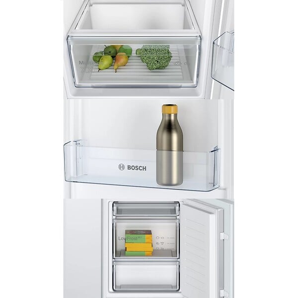 BOSCH - Réfrigérateur Combiné Intégrable à Glissières 267l Blanc - KIV86NSE0 - large
