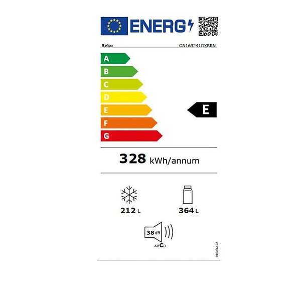 BEKO - Réfrigérateur Américain 91cm 576l Nofrost Noir - GN163241DXBRN - large
