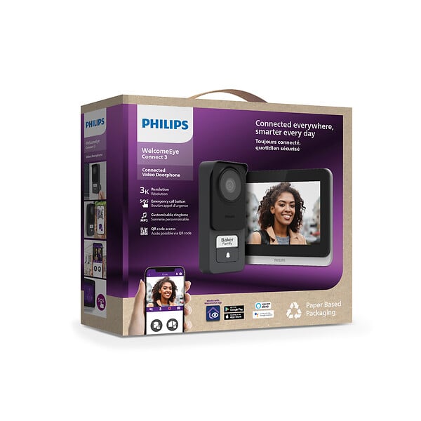 PHILIPS - Visiophone connecté WelcomeEye Connect 3 - Philips - large