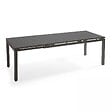 OVIALA - Table de jardin extensible en aluminium gris 8 à 10 places 240 cm - Galilée - vignette