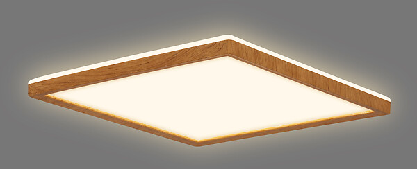 BRILONER - Panneau LED ultraplat aspect bois - 18W - 2400lm - large