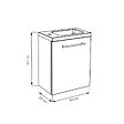 ALLIBERT - Ensemble meuble lave-mains avec miroir BELEM PACK - L 40 x H 51 x P 25 cm - 40 cm- couleur chêne - vignette