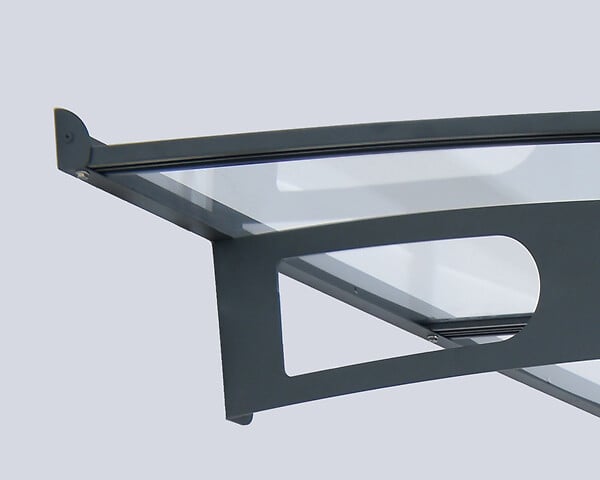 CANOPIA - Canopia Abri terrasse auvent Vega 200,5 x 199,6 cm Gris - large