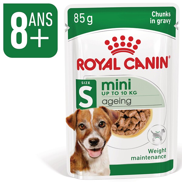 ROYAL CANIN - Aliment chien MINI AGEING12+ 12X85G - large