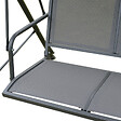 OUTSUNNY - Balancelle de jardin 3 places grand confort toit inclinaison réglable assise et dossier ergonomique acier textilène gris - vignette