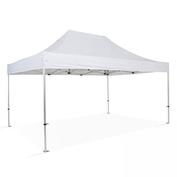 OVIALA - Tente pliante 3x4,5m 300g/m² 40MM blanc - PRO 40 - large
