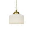 C-CREATION - suspension Mutti reference 28081 blanc mat et coupelle doré - vignette