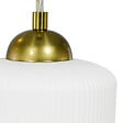 C-CREATION - suspension Mutti reference 28081 blanc mat et coupelle doré - vignette
