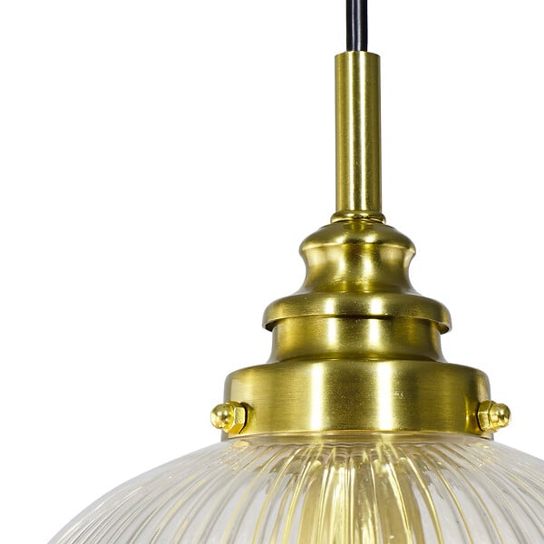 C-CREATION - suspension ELUAN reference 280062 transparent et doré - large