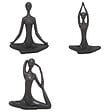 ATMOSPHERA - Statue yoga résine Lina H22 - Noir - Décoration intérieure - vignette