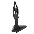 ATMOSPHERA - Statue yoga résine Lina H22 - Noir - Décoration intérieure - vignette
