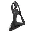 ATMOSPHERA - Statue yoga résine Lina H22 - Noir - Décoration intérieure - vignette