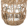 ATMOSPHERA - Lanterne décorative rotin Muli Beige 18cm - vignette