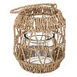 ATMOSPHERA - Lanterne décorative rotin Muli Beige 18cm - vignette