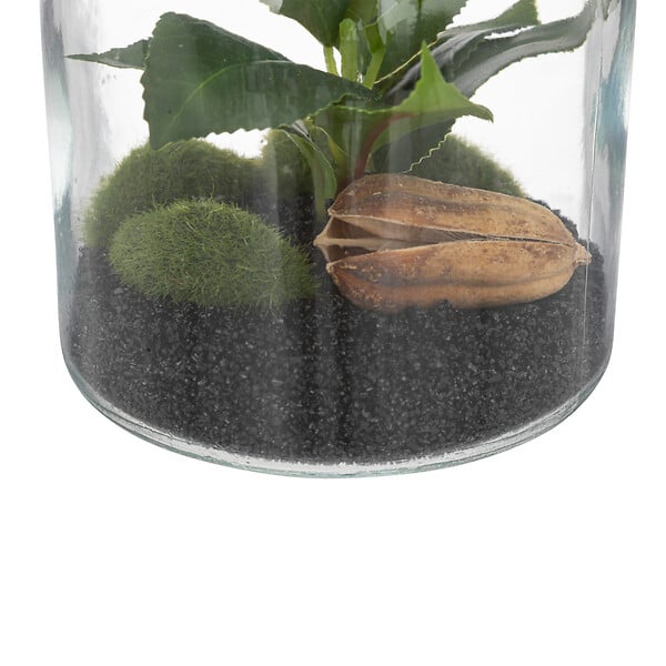 ATMOSPHERA - Terrarium plante artificielle - Verre - H19cm - large