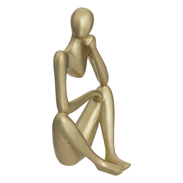 ATMOSPHERA - Lot de 3 statuettes femme - Polyresine - Decoration col or - large