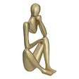 ATMOSPHERA - Lot de 3 statuettes femme - Polyresine - Decoration col or - vignette