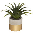 ATMOSPHERA - Plante artificielle Aloe vera pot Bicolore 28cm - vignette