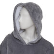 ATMOSPHERA - Plaid sweat en flanelle gris - 80x115cm - vignette