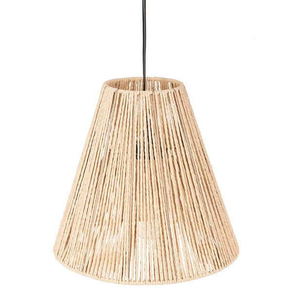 ATMOSPHERA - Suspension corde Giada - Abat-jour bohème - Beige D30 - large