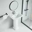 ROGIER & MOTHES - Lavabo rétro sur colonne MADRY 60 cm en céramique - vignette