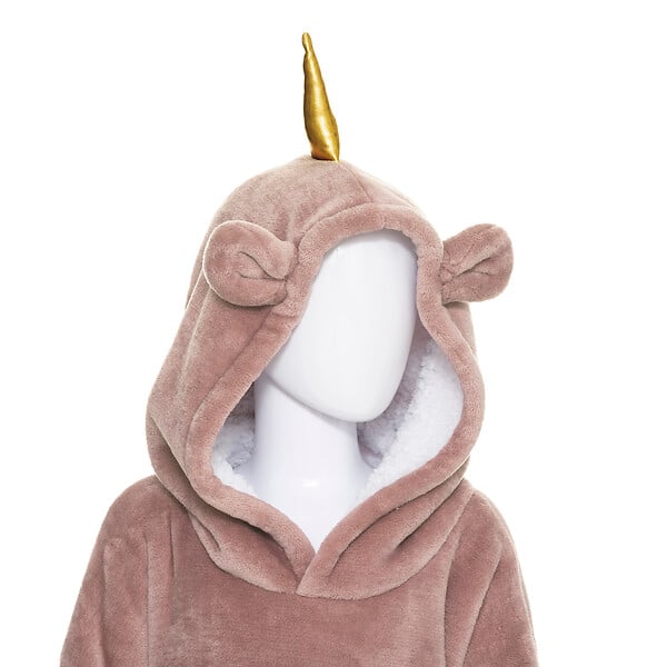 ATMOSPHERA - Plaid sweat à capuche polaire licorne - L.95xl.60cm - large