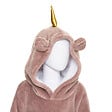 ATMOSPHERA - Plaid sweat à capuche polaire licorne - L.95xl.60cm - vignette