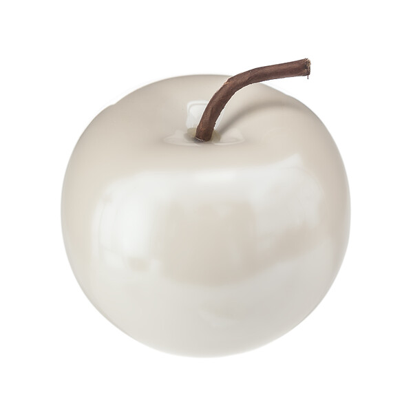 ATMOSPHERA - Statue décorative pomme céramique - Hauteur 9cm - large