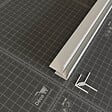 TECNOPROFILS - Profil d'Angle PVC Alimentaire 8 mm - Longueur 2.60 m - Blanc - vignette