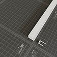 TECNOPROFILS - Profil d'Arrêt PVC Clipsable 8 mm - Longueur 2.60 m - Blanc - vignette
