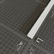 TECNOPROFILS - Profil d'Arrêt PVC 8 mm - Longueur 2.60 m - Blanc - vignette