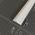 TECNOPROFILS - Profil de Jonction PVC Alimentaire 8 mm - Longueur 2.60 m - Blanc - vignette