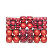 VIDAXL - vidaXL Ensemble de boules de Noël 100 pcs 3/4/6 cm Rouge - vignette