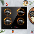 CIARRA - Table de cuisson à induction 4 Foyers 7200W Flexizone Booster Noir CD4BBIH - vignette