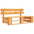 VIDAXL - vidaXL Banc palette de jardin bois marron miel - vignette