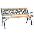VIDAXL - vidaXL Banc de jardin 122 cm Bois - vignette