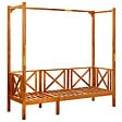VIDAXL - vidaXL Banc de jardin avec auvent Bois d'acacia solide - vignette