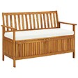 VIDAXL - vidaXL Banc de rangement de jardin Bois d'acacia solide 120x63x84 cm - vignette