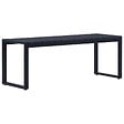 VIDAXL - vidaXL Banc de jardin 120,5 cm Panneau PS Noir - vignette